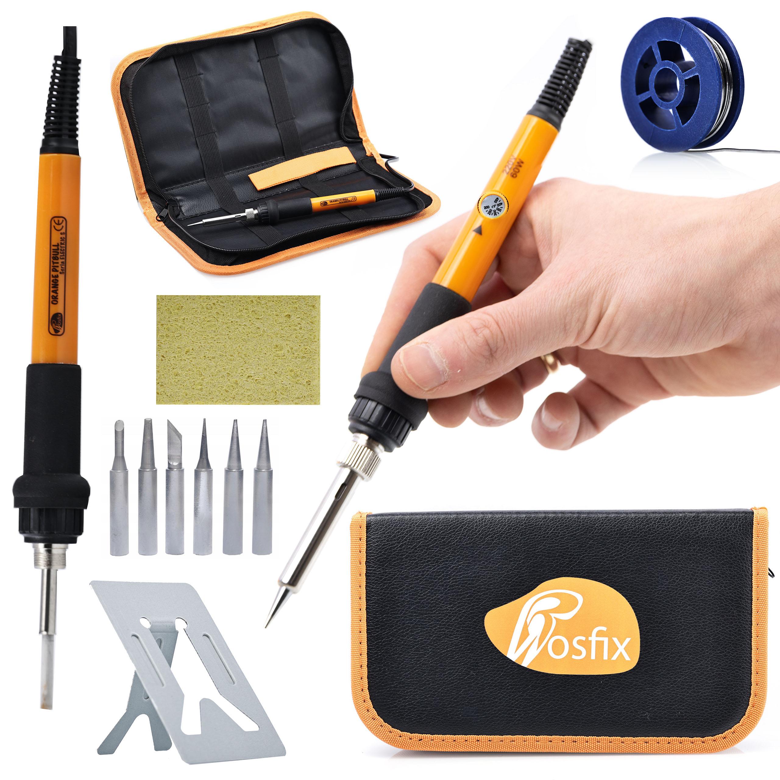 

Rosfix Zestaw Lutowniczy 11w1 OP60W – Precyzyjna Lutownica z Regulacją Temperatury | 60W | Wygodna Podstawka i Organizer