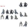 Achtteilige Godzilla Kong Kim Kampf Dinosaurier PVC Actionfigur Sammlung für Kinder und Dekoration