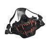 Maschera Zanna, Protezione Facciale Teschio Zanna Oni Rete Tattica Maschera Samurai Mezza Faccia per Softair Caccia CS Halloween Cosplay