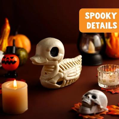 Halloween Skeleton Duck Skeleton Model Party Decoration Statue Skull Halloween Horror Ornament Small Ornaments