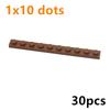 MOC Bricks Toys Educational Creative Compatible Brand Plate Thin Long Dots 30Pcs 4477 Building Blocks 1x10 1*10 for Kid