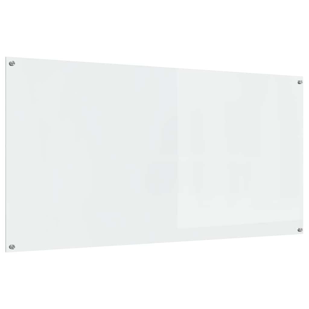 Kitchen Splashback 2 Pcs Transparent 120 X 60 Cm Tempered Glass