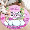 Diddl Round Area Rug,Carpet Rug for Living Room Bedroom Sofa Playroom Decor,Non-slip Floor Mat