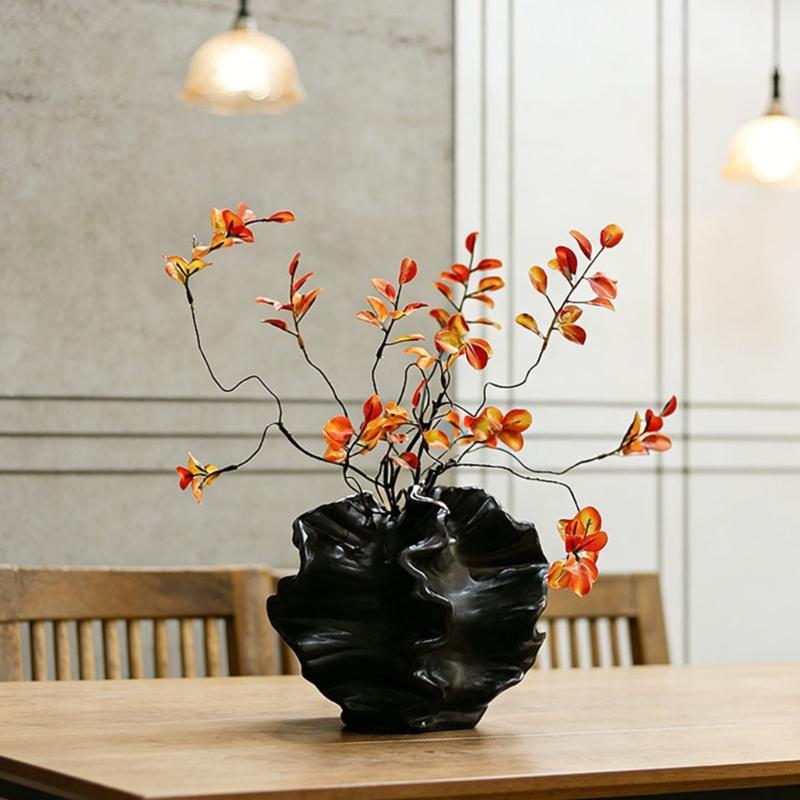 Elegant Shatterproof Resin Flower Vases Abstract Irregular Corals Shape Flower Pot For Home And Office Centerpieces Decors