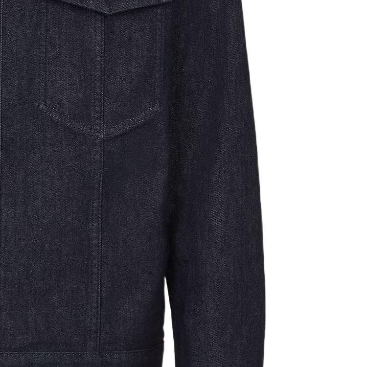 FENDI Logo Monogram Detailed Denim Jacket FW0428AQLUF0QA2