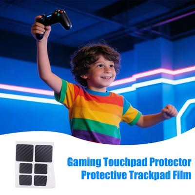 6Pcs/Set Touchpad Protective Sticker Compatible for Steam Deck Waterproof PVC Game Console Trackpad Protector Textured Skin Gaming Accessories