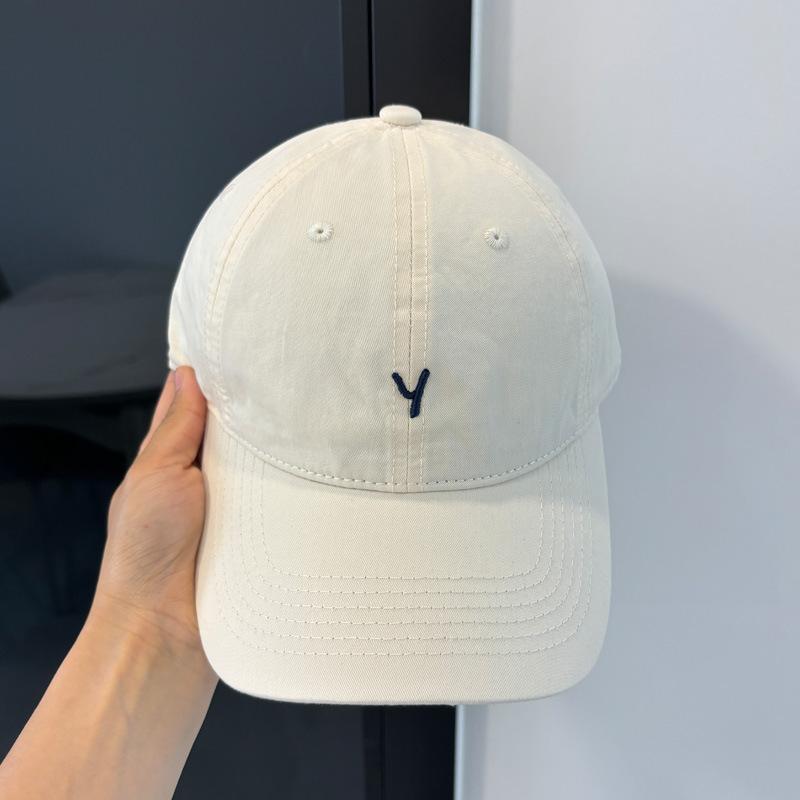 New Simple and Versatile Cap Children's Spring and Summer Leisure Small Letter Y Embroidered Baseball Cap Soft Top