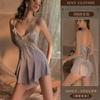 Original Sexy pajamas, Hot lace Seductive and romantic underwear, satin thin uniform, no need to take off nightgown 8868