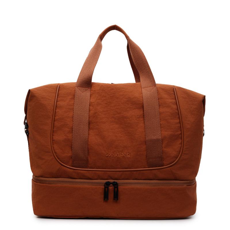 Travel Bag Large Capacity Shoulder Sports Fitness Bag Separation Shoes Bags Storage Storage Bag Dry Wet Separation