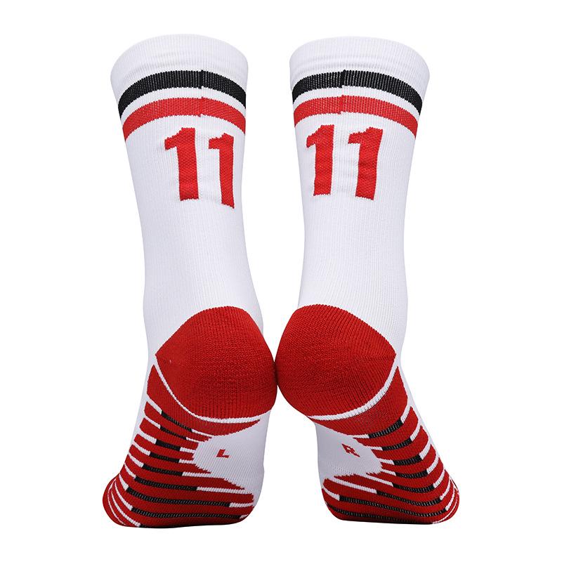 Men's Professional Anti-Slip Mid-Calf Football Socks with Towel Bottom for Training and Casual Sports