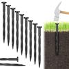 10/50pcs Plastic Lawn Stakes Garden Netting Ground Stake Paver Edging Weed Barriers Grass Stone Partition Nails Plant Support
