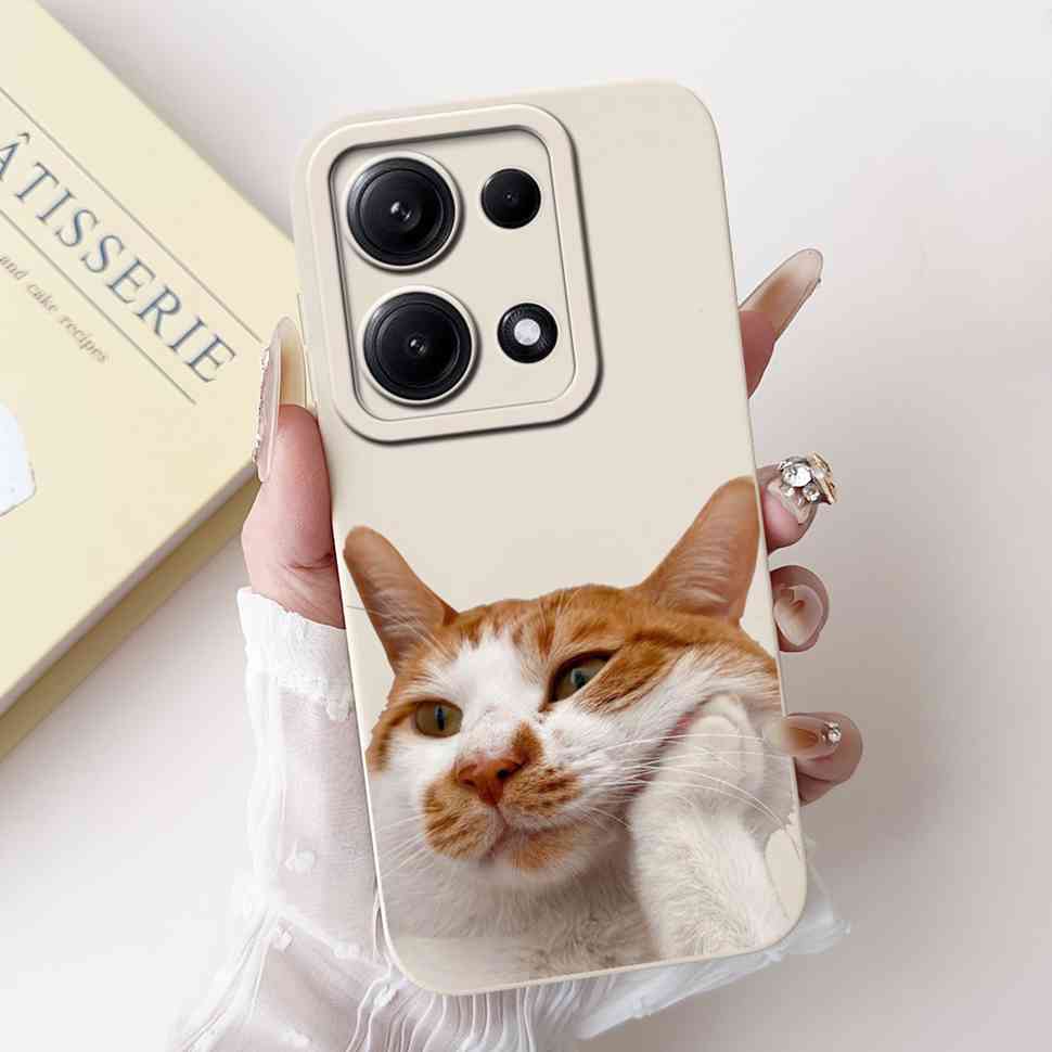 Simple Silicone Case For Redmi Note14S 4G Cute Panda Rabbit Shockproof Back Cover Note14 For Xiaomi Redmi Note 14 14S Cases