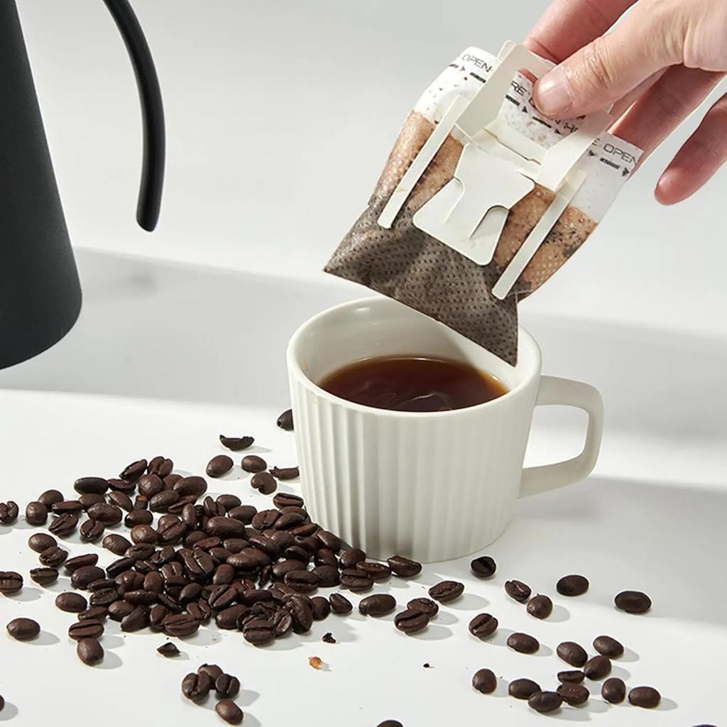 50-500 PCS Fast Flow Coffee Filter Paper Bags Disposable Hanging Ear Handle Espresso Tea Brewing Accessories