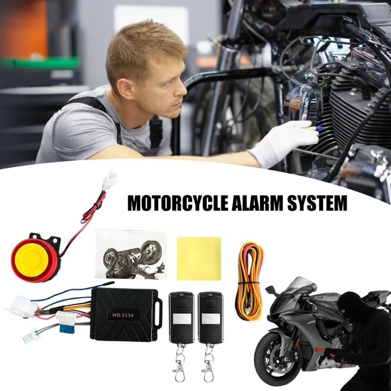 Waterproof Intelligent Wireless Anti Theft Security Alarm For Motorcycles With Loud Siren And Universal Compatibility
