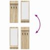 Wall Mounted Nightstand in Sonoma Oak 70 x 10 x 90 cm