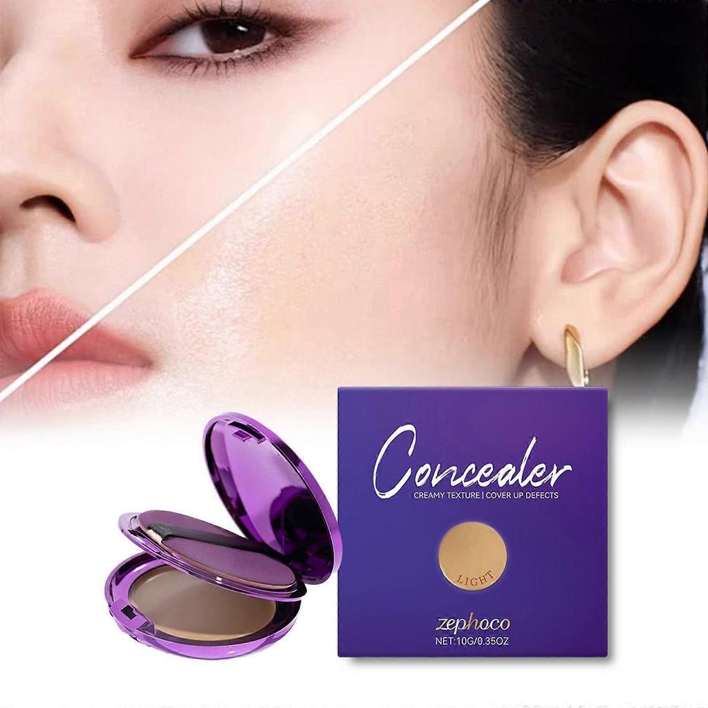 The Ivory White Concealer Tray Is Sweat-Proof, Long-Lasting, Naturally Adheres To The Skin, Covers Blemishes, Moisturizes, And Is Portable With A Matt