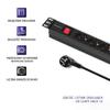 Qoltec Power Strip PDU for 19'' RACK | 1U | 16A | 6xSCHUKO | 2m