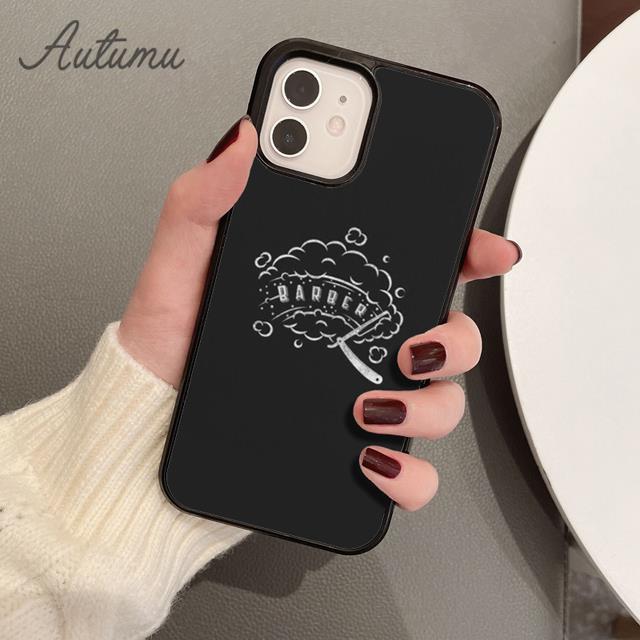 Barber Pole Scissor Phone Case for iPhone 17 Air 15 16 16e 11 12 13 14 Pro Max Plus coque Fundas Shell