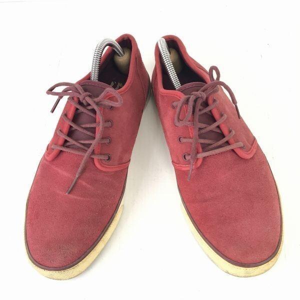 DC SHOES Studio SD Leather Suede Low-cut Sneakers 28.0 red(USED)