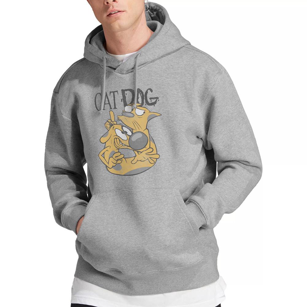 CatDog Mens Stuck Together Hoodie