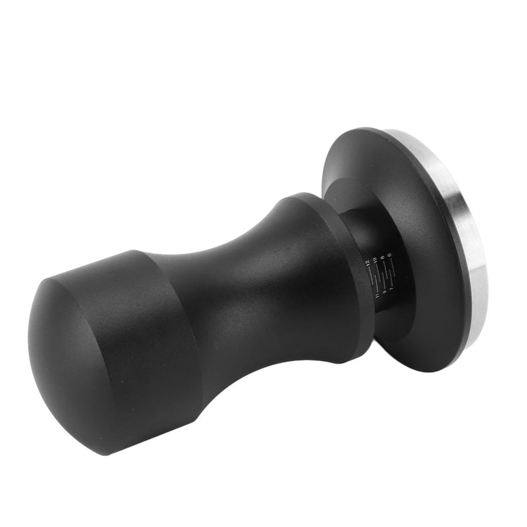 Coffee Tamper Adjustable Depth Spring Loaded Coffee Tamping Tool with Scale for Home Cafe