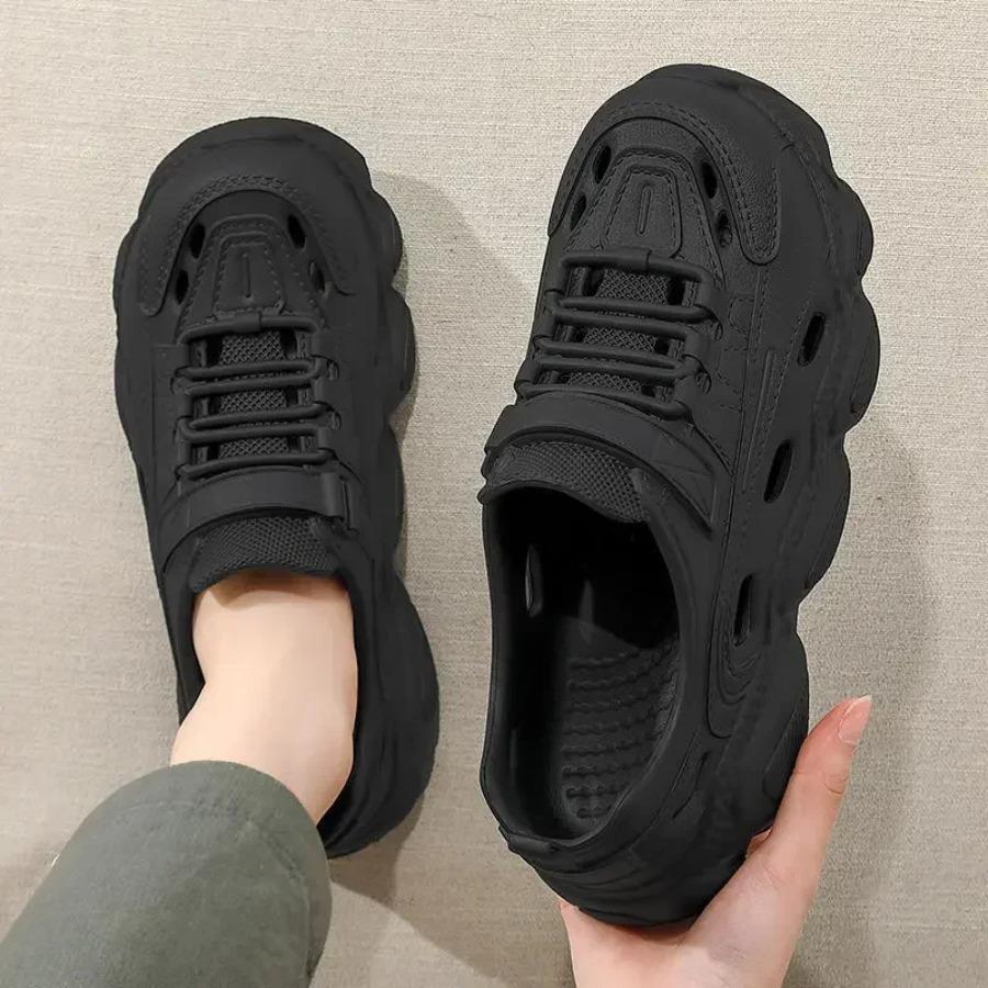 2025 Trendy Men's Sandals Outdoor Wear Thickened Anti-slip Wear-resistant Fashion EVA Moulded Couples Clog Shoes Wholesale