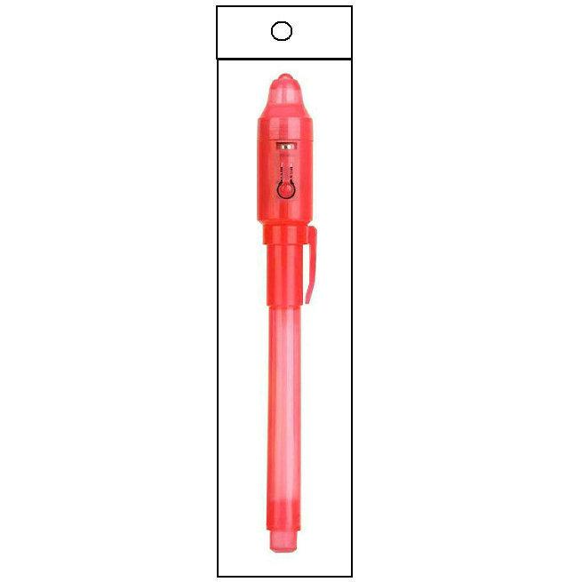 Glow-in-the-Dark Purple UV Invisible Marker - Minimalist Fluorescent Money Detector Pen.