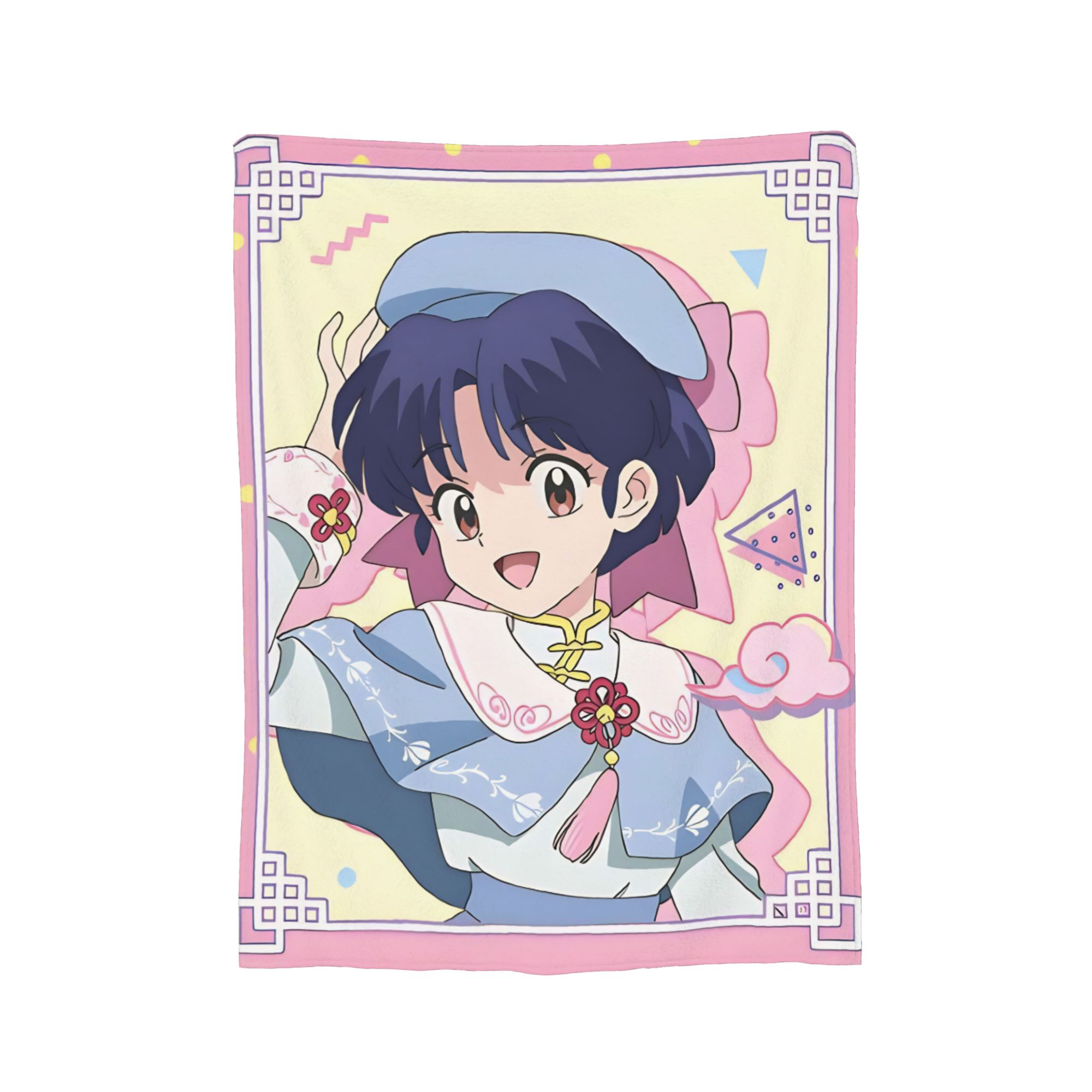 

Anime Ranma And P-chan Blanket Fleece Print Multifunction Super Soft Throw Blankets for Sofa Outdoor Quilt 30x40in