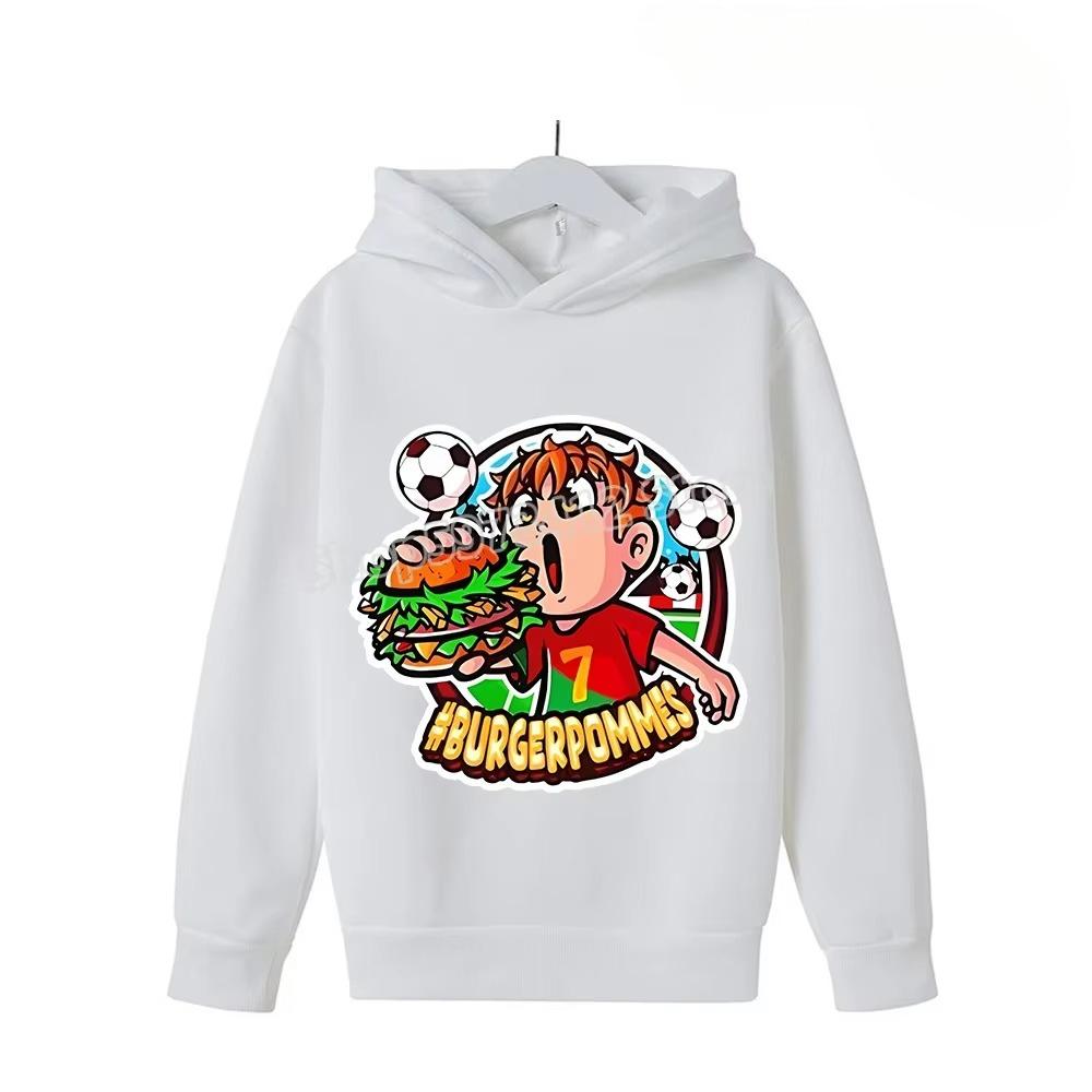 Burgerpommes ICrimax Hoodies Cartoon Print Sweatshirts Kawaii Anime Pullovers Hooded Spring Autumn Hoodie Birthday Gifts