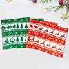 100PCS Christmas Food Parchment Paper Greaseproof Paper Holiday Burger Wrapping Sheets Festive Sandwich Packaging Paper 30x30cm