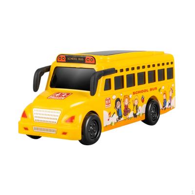 School Bus Toy with Lights and Sound Role Playing Party Favor Educational Gift Model Car for
