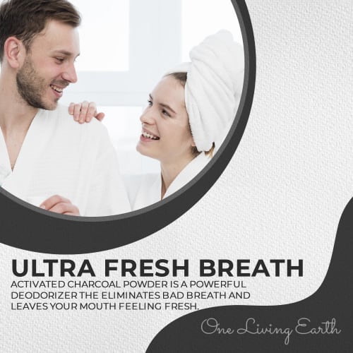 Black Pearl Activated Charcoal Teeth Whitening - Organic & All Natural - Remineralizing Tooth Powder - Anti-Bacterial - Made In USA - 2 oz.