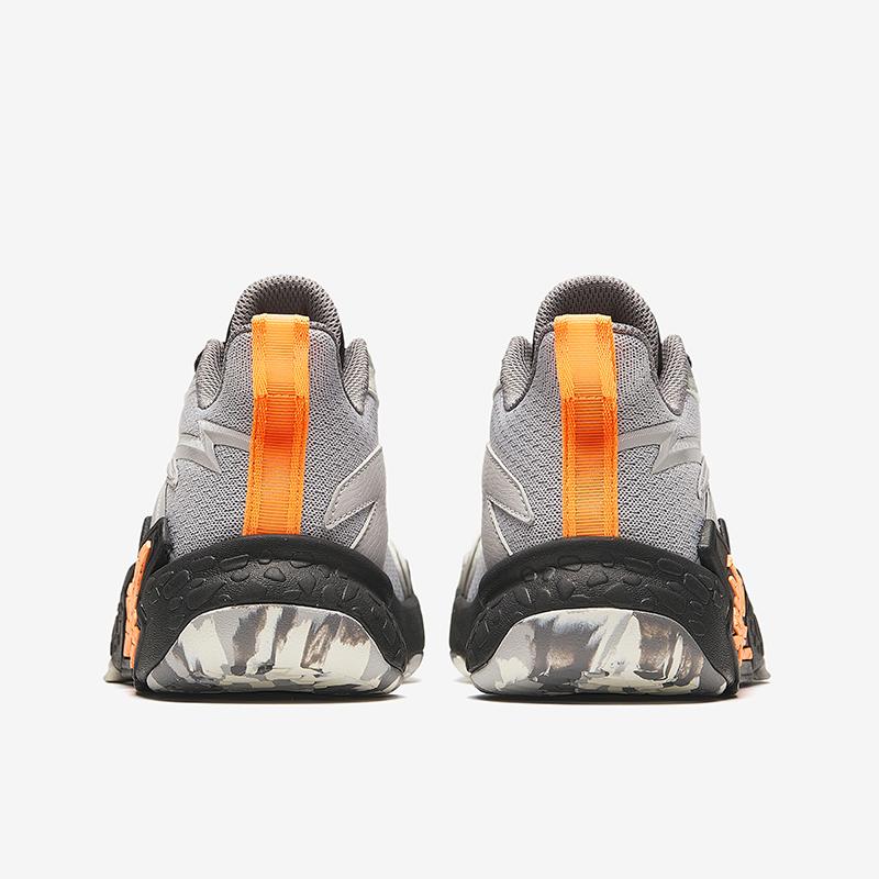 Anta Kids Cement Krypton Professional Basketball Shoes Non-Slip Wear-Resistant Breathable Low-Top Men Basketball Shoes Gray A12431101-6