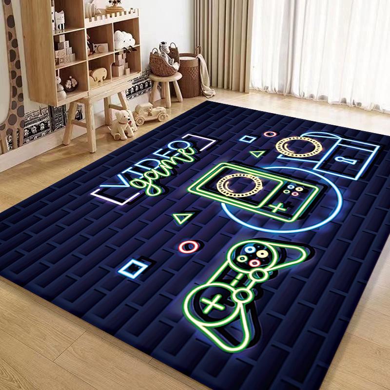 Zimní domácí herní konzole Rukojeť Koberec Obývací pokoj Koberec Místnost E-sports Videohra Dekorativní koberec Podložka na podlahu