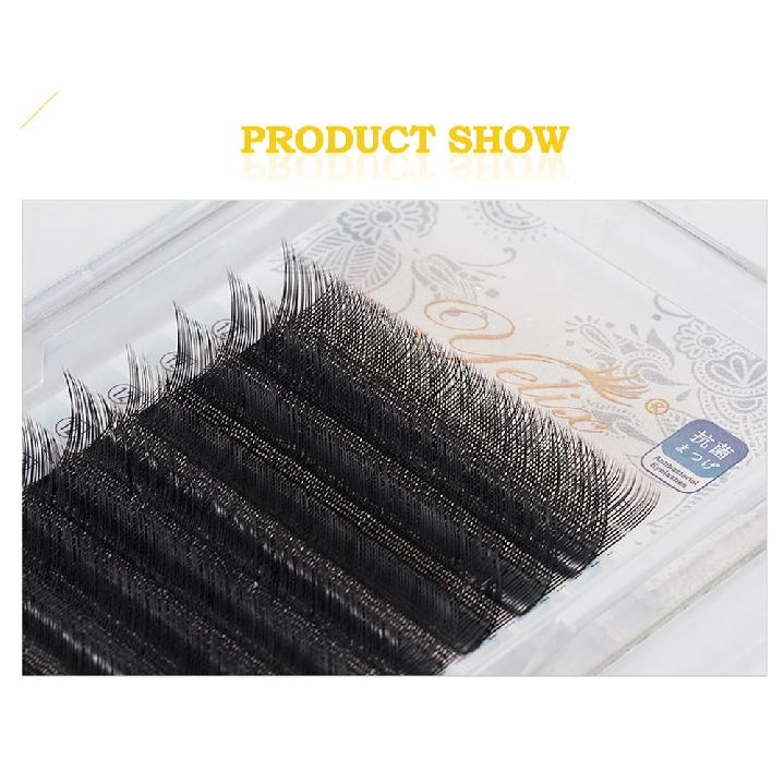 Yelix Y Eyelashes Extension 7-17mm Soft Brazilian Cilia and LU Curl Two Tip Volume Fan Lash Extension Supplies Faux Cils YY Lash
