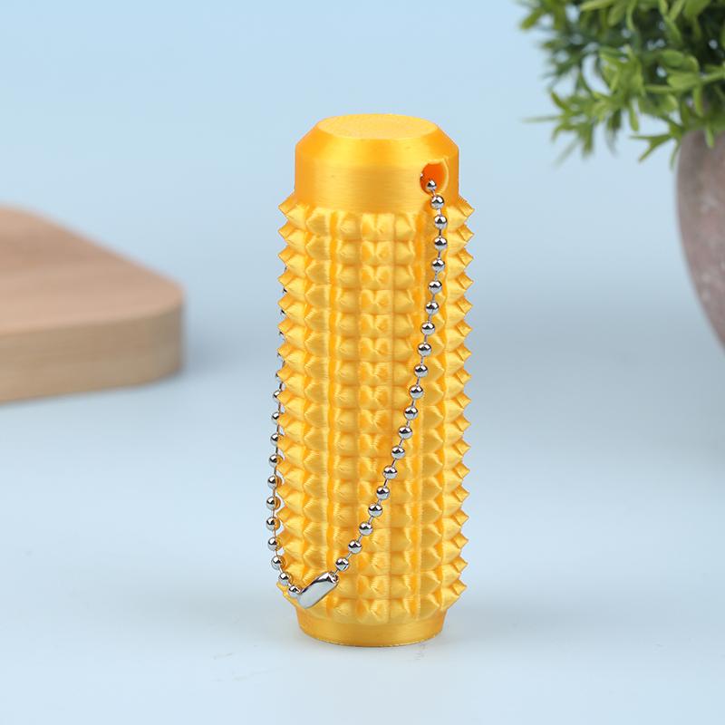 1 kus 7/9 cm pichlavá Grippie stimulační hračka s přívěskem na řetízku pro úlevu od úzkosti, pozitivní novinka, malá kapesní mini fidget hračka