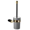 Brass Bathroom Toilet Brush Set Gold Black Toilet Brush Holder Wall mounted Bathroom Cleaning Brush Household Floor Cleaning