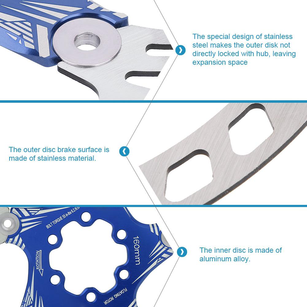 Quality Metal Mountain Bike 160mm Five Nail Disc Brake Brake Pad Disk