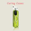For iPhone 17 Pro Max Case Lime Green Magnetic Clear Acrylic Candy Compatible with iPhone 16 15 14 13 12 11
