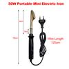 50W 220V Portable Mini Electric Iron for Leather Clothing Bag Shoes Car Bumper Repair Electric Soldering Iron Wrinkle
