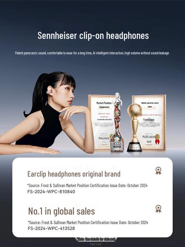 SANAG S6S Ultra Ear-Clip Open-Back Sports AI Headset