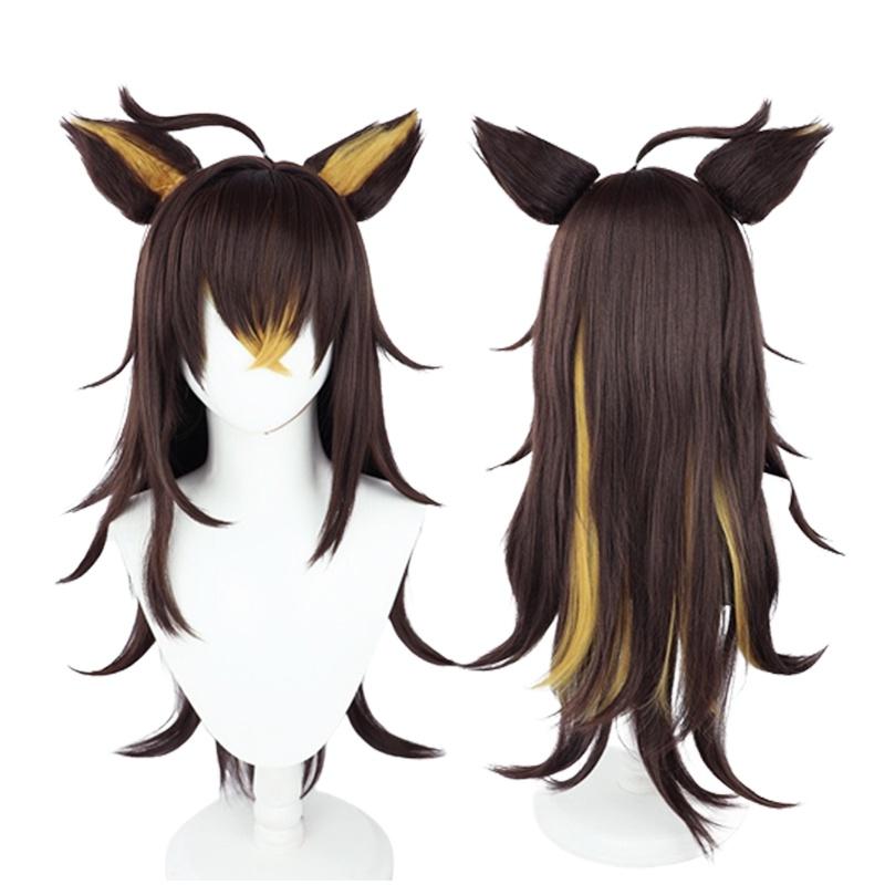 Genshin Impact Dehya Heat-resistant Synthetic Silk Fiber Adult Wig