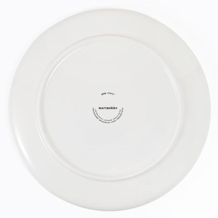 Marimekko Unikko Plate 25cm Clay White Rose 75532