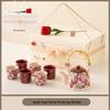 Elegant Tea Set: Teapot & Teacups for Weddings, Bridesmaids, Engagements, Birthdays, or Housewarmings