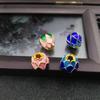 Cloisonné Lotusové Distanční Korálky - Čistá Měď Smalt DIY Šperkařské Materiály