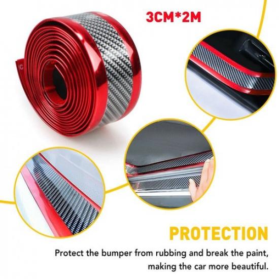 Carbon Fiber Car Door Sill Plate Scuff Cover Vinyl Sticker Sticker Accessories M