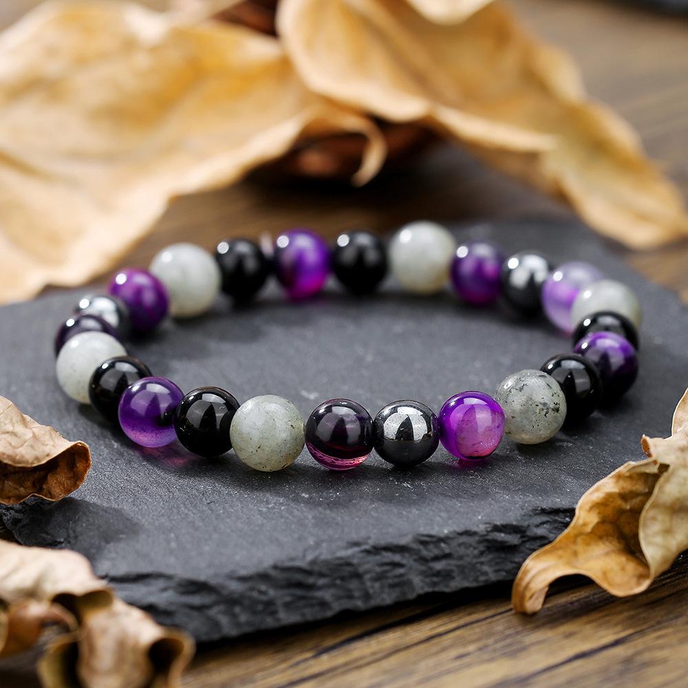 Bracelet Élastique Tigre Oeil en Cristal Européen, Bijoux en Perles de Pierre Naturelle