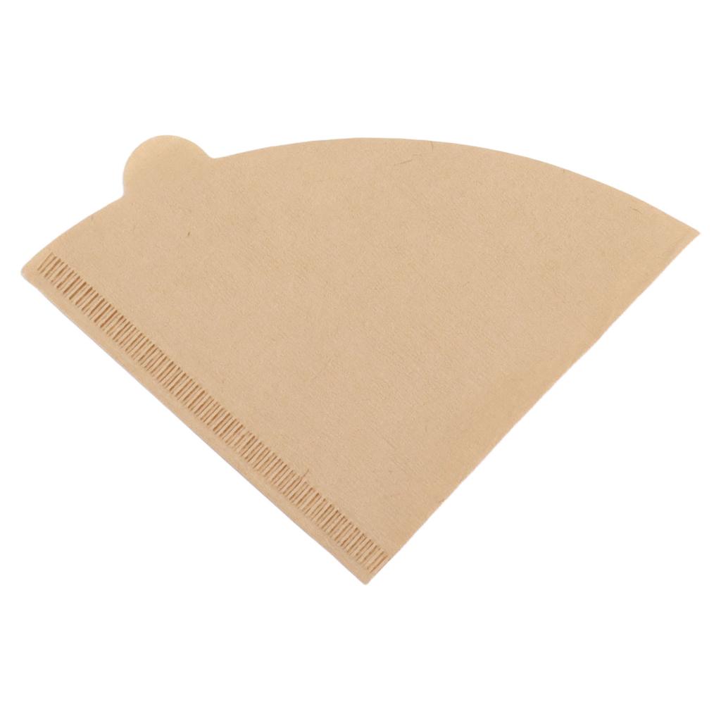 100PCS Cone Coffee Filter Paper Replacement 1‑2 Cup Disposable Coffee Dripper Fiber Filters