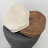 Schirmmütze Wildleder Schirm Damenmütze Britischer Stil Newsboy Cap Wintermützen Für Damen Herren Vintage Einfache Mütze Unifarbene Malercap Neu