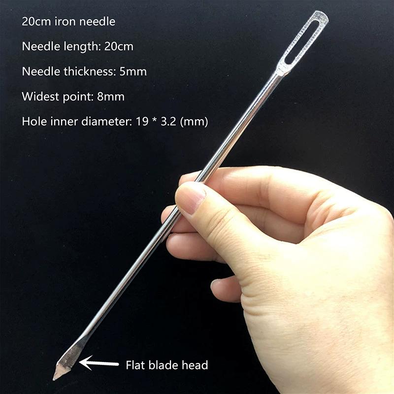 

3 шт./лот Штани Кап Фабричне використання Голка з великим вушком, Голка з великим вушком, Інструмент для протягування нитки 20CM